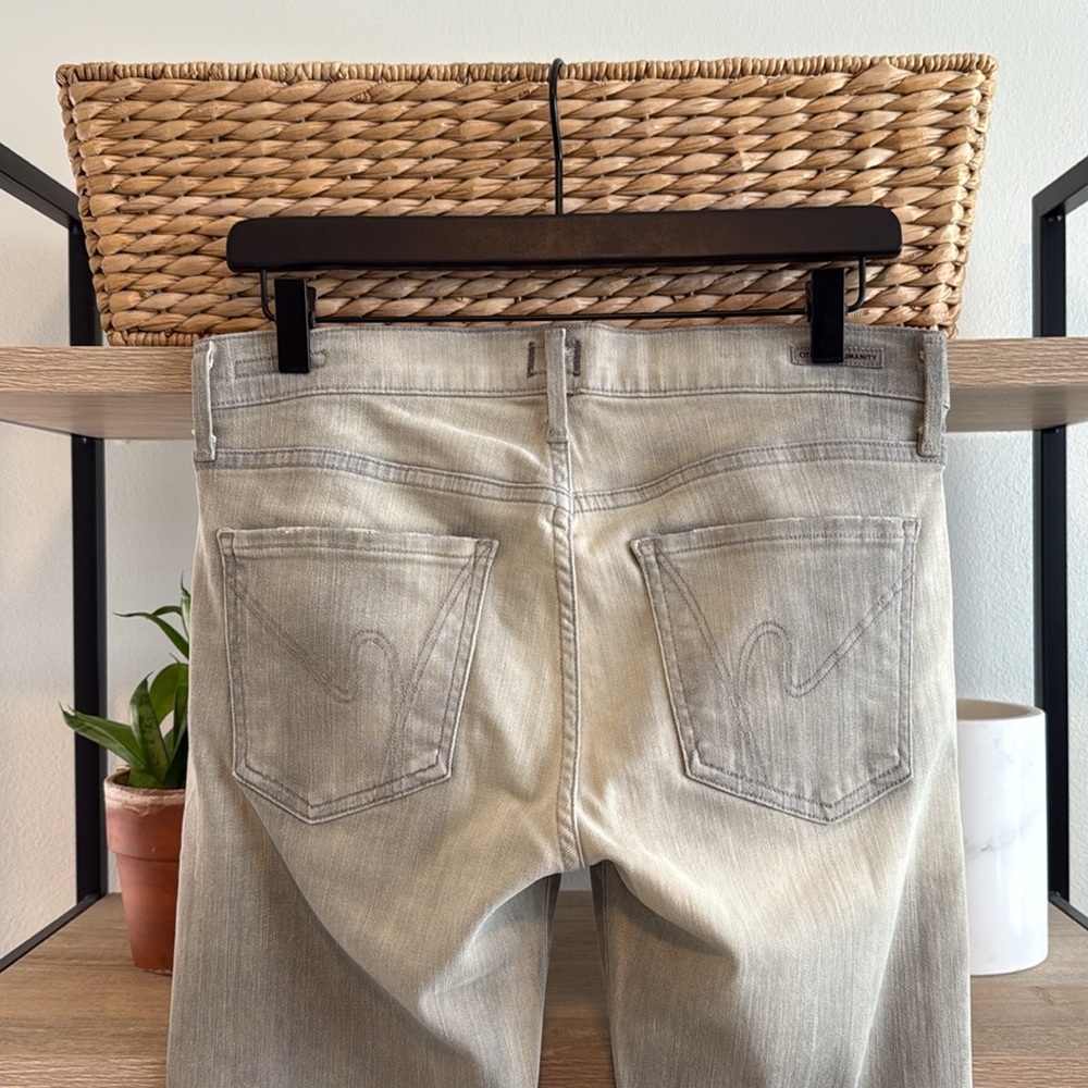 Citizens Of Humanity Mid-Rise Avedon Skinny Leg Gray Jeans, 31 - Picture 5 of 9